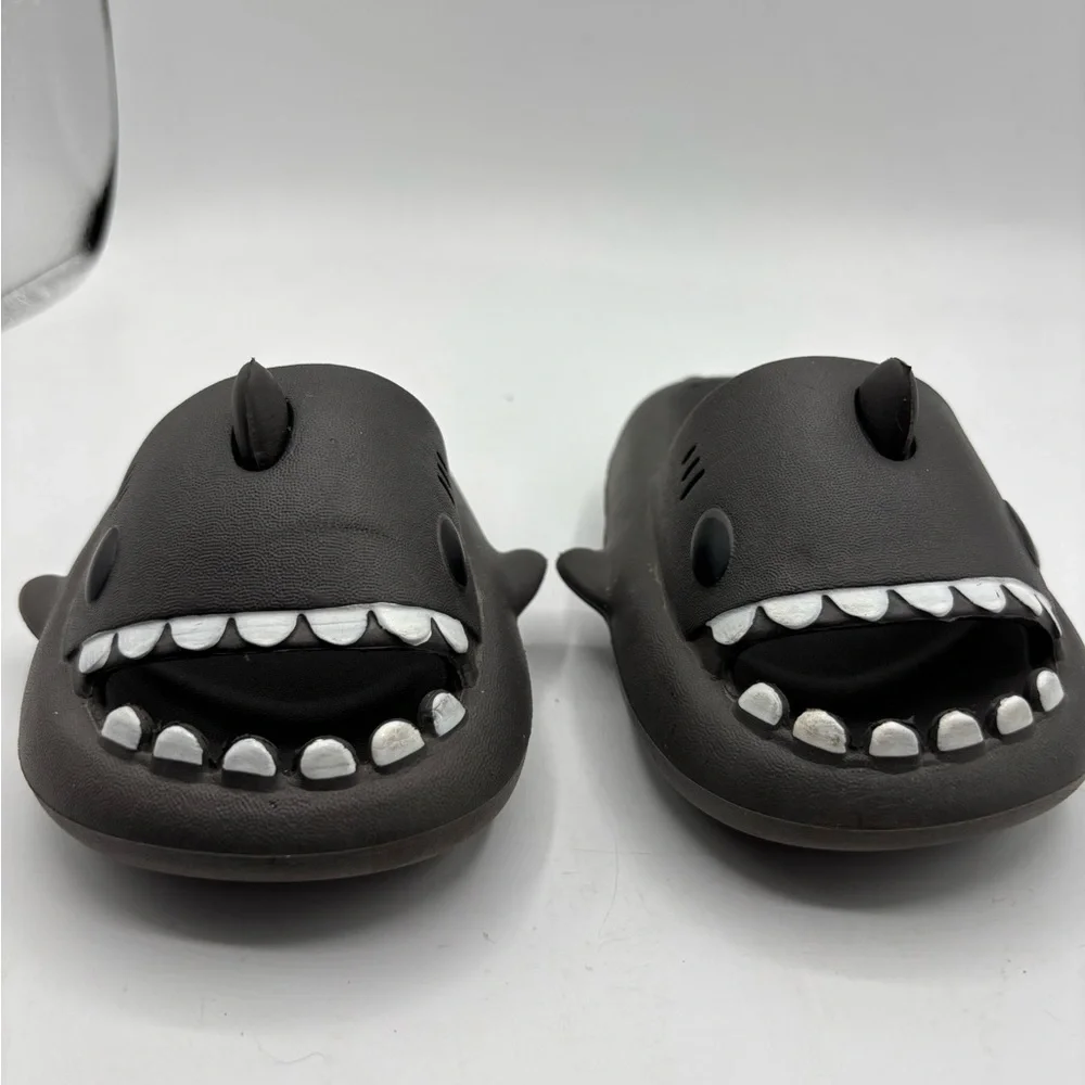 Kids Shark Slide Sandals Gray Size 150 (Approx. US Little Kid 8-9)